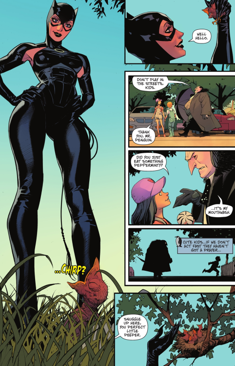 mask-knife:why-i-love-comics: Gotham City Villains Anniversary Giant #1 - “Bird Cat Love&rdquo