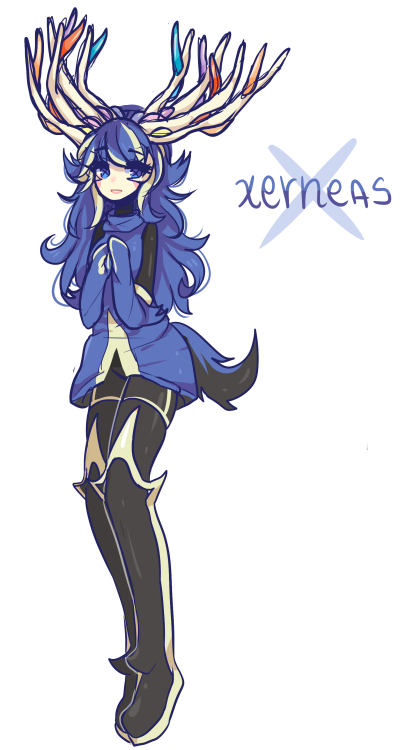 teruuuuuu:  someone asked for a xerneassss gijinka i wont post more art until this friday probably, after i finish all my final exams :<