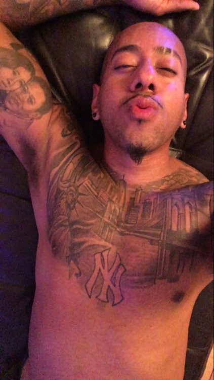 ricconyc:  Cuz I Love Sittin Back n Gettin My Balls N Dick Sucked But I Also Like Layin Down N Gettin My Booty Licked Up n Sniffed Real GoOd ToO…. 😈🙌🏾😉👅👃🏾 🛑🛑🛑iG RiCcONyC🛑🛑🛑 📹VidZ @ www.onlyfans.com/ricconyc