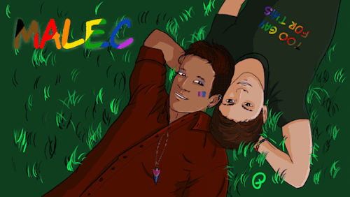 Malec Resting In Central Park After Pride, Until The Night Has Fallen And They Can See The Stars