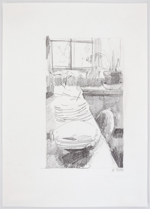 Shanti Shea An, Study for ‘A Stack of Plates’ (2021)pencil on paper29.7 x 21 cm