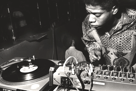 twixnmix:    DJ Basquiat on the turntables at AREA nightclub.Photos by Ben Buchanan,
