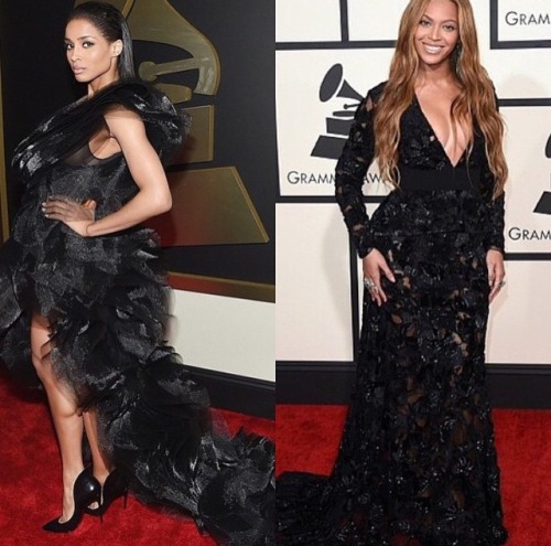 Grammys Diva Showdown! Who wore the black dress trend best? CiCi or Bey? This one is a toughie!See M