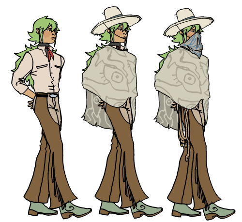 coochiekrab:someone on twitter said unova legends wild west time skip and my brain went to vaquero Ñ