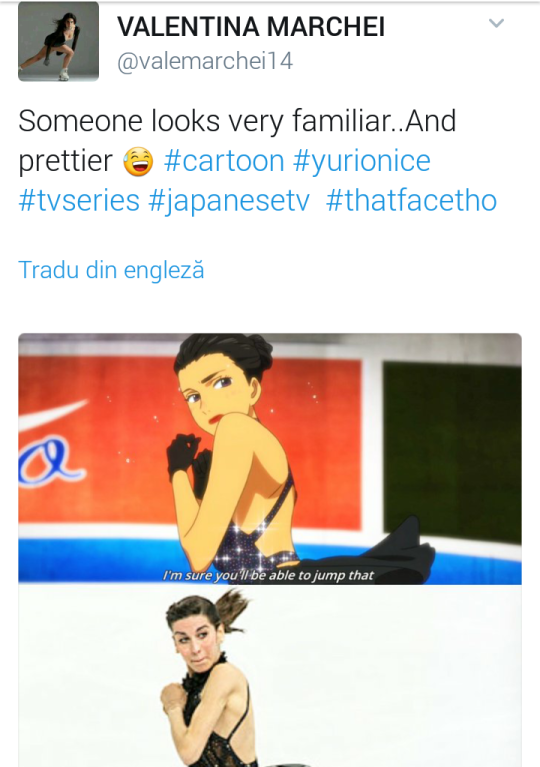 yaoionice: literally-a-piece-of-trash:   you know what gives me life? actual  figure skaters watching yuri on ice (just… look at this dork. no 1 yoi fan)   I love YOI so much ♡ 