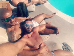 mortalgodz:Ivan Romero and friend in Mykonos