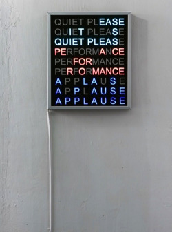 visual-poetry:  »applause« by mark melvin