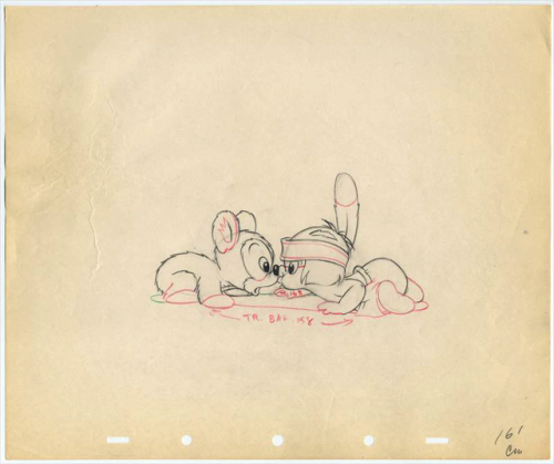 Silly Symphony - Little Hiawatha directed by David Hand, 1937An original production drawing featurin
