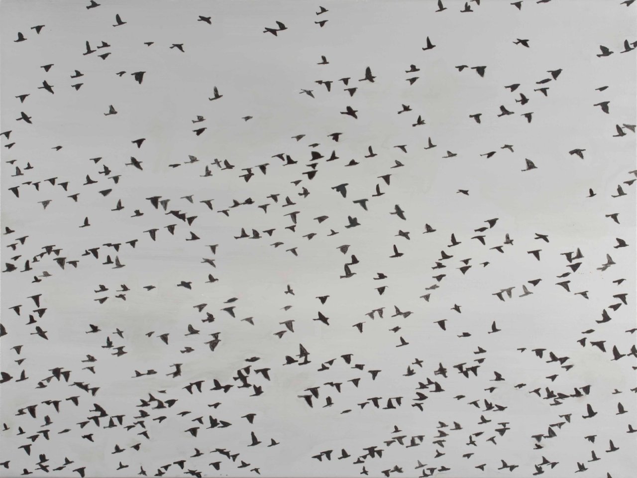 thunderstruck9:Charlotte Beaudry (Belgian, b. 1968), Étourneau sansonnet [Starlings].