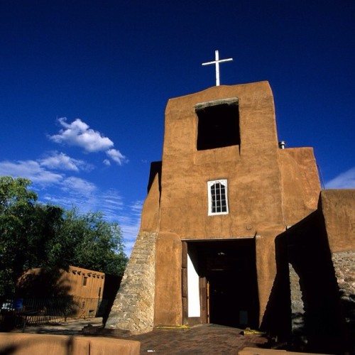 San Miguel Mission, Santa Fe, New Mexico. Also Known As The San Miguel #Chapel, This Adobe House Of #worship