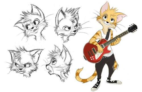 Miles Kitteridge the rockin’ alley cat, a character of mine who I started designing in 2012. I hope 