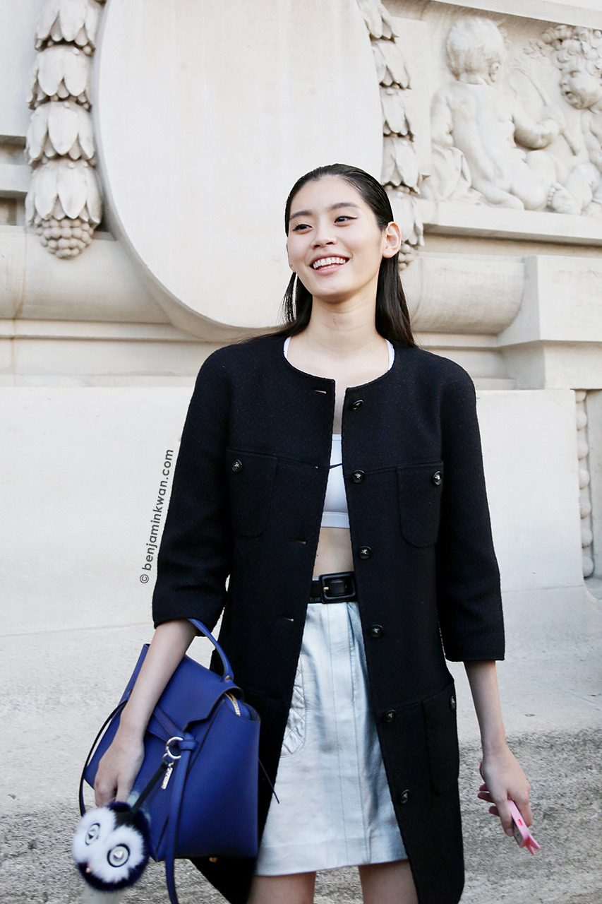 SNAPPED by benjaminkwan.com — Ming Xi at Shiatzy Chen SS 2015 Paris ...