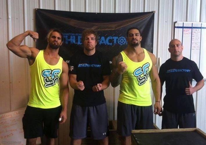 tina619:  Seth’s arm in the first one..unf The way Dean is staring at Roman’s