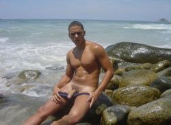 brazilianguysandboys:  young brazilian boy naked beach