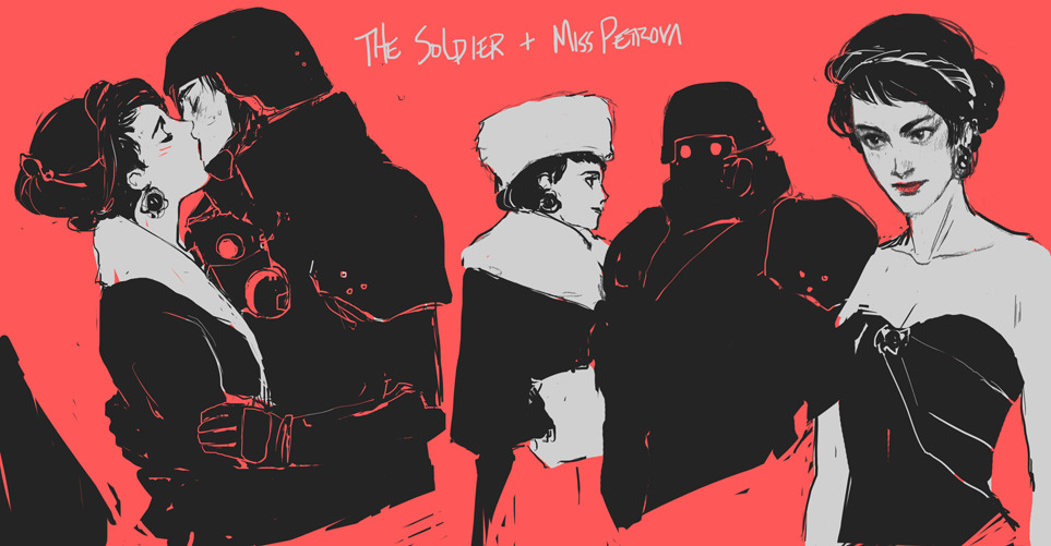 A compilation of The Soldier + Miss Petrova drawings♥ (♀+♀) 