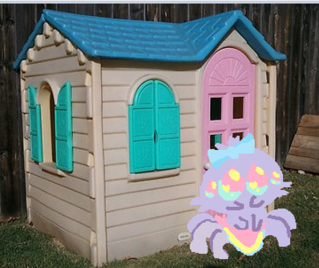 you leave the playhouse alone for a day and she moves in what do u do #ms paint#mspaint art#spider art#aracnophobia tw #not sure if this counts as that but just to be safe #qcubed
