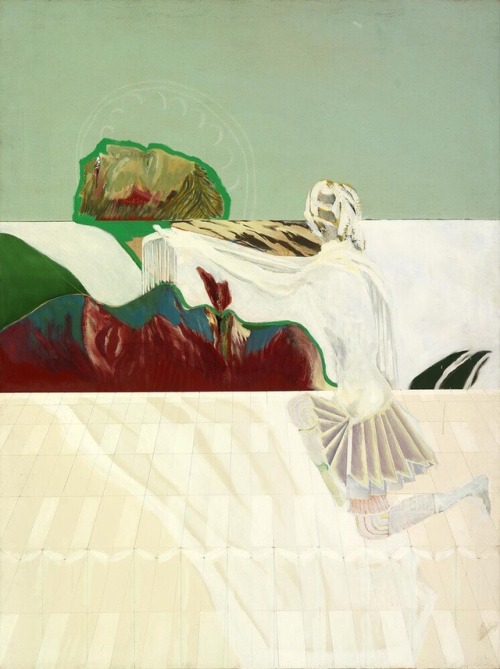 terminusantequem:Patrick Procktor (British, 1936-2003), Head of John the Baptist brought to Herod, 1