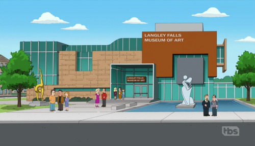 The Langley Falls Museum of Art, in American Dad, Portrait of Francine’s Genitals, S13E04, 201