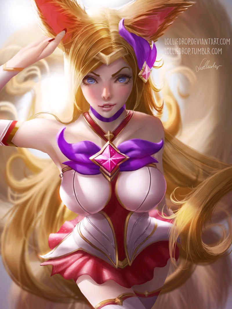 lolliedrop:    Starguardian Ahri - LoL      Sorry for taking so long to upload guys