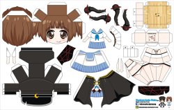 Twin-Tailed:   Mankanshoku Mako (Joey’s Chibi Girls 051) By Eljoeydesigns  Hires