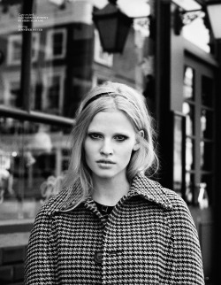 hauteinnocence:  Lara Stone by Angelo Pennetta Vogue Netherlands September 2014