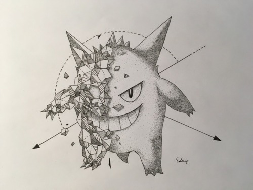 honestly-andrew - retrogamingblog - Geometric Pokemon Drawings...