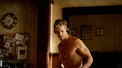 bluecollarlad:  Hot muscle house boy fucked by the boss 