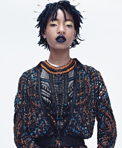 fedupblackwoman:  1966magazine:  WILLOW SMITH FOR W MAG “Dream Teens”  -1966mag.com  She slayed this 