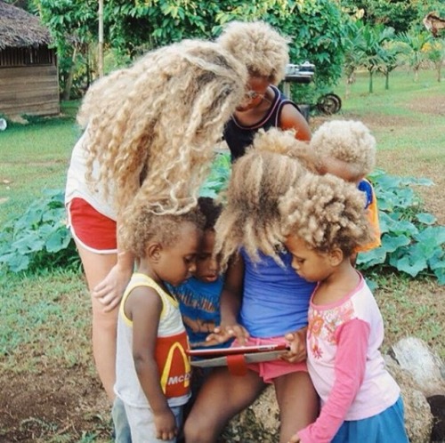 solwara-meri: Look at these blonde haired Melanesian angels