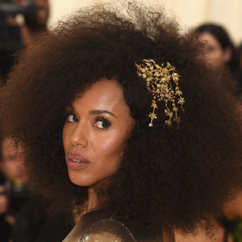 thefashioncomplex: Kerry Washington wearing Ralph Lauren at the Heavenly Bodies: Fashion &amp; t