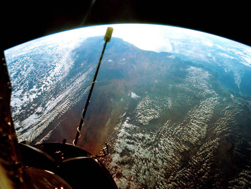 The western half of Australia, looking west, as seen from the Gemini XI spacecraft, 850 miles above 