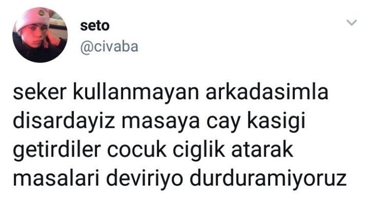 şeker kullanmayan...