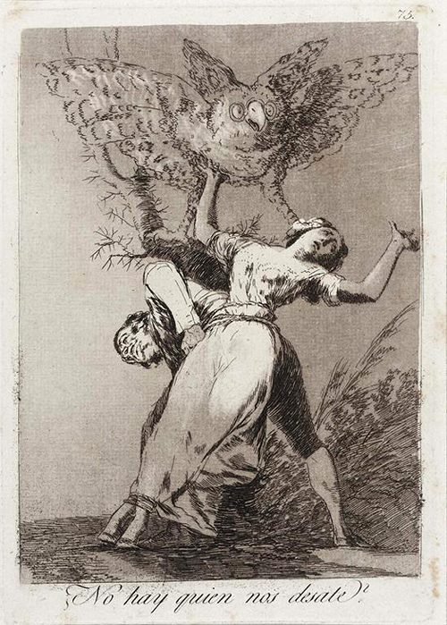 kirgiakos:Francisco de Goya y Lucientes  (1746–1828).  "Can’t anyone untie us? (No hay quien no