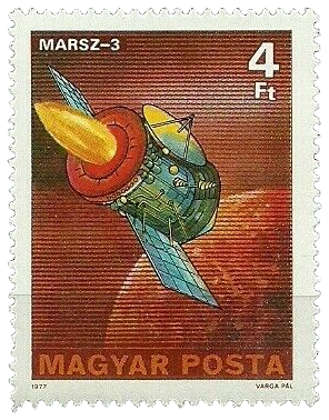 transparentstickers:1977 Space Exploration stamps from Hungary