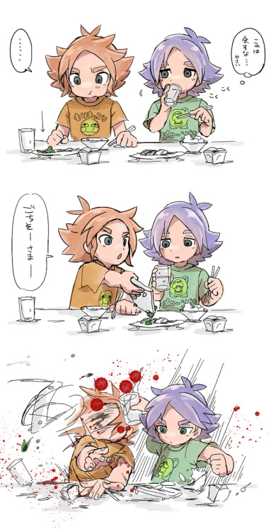 karaxisgod: Eat your vegetables, always. By http://www.pixiv.net/member.php?id=1406632 