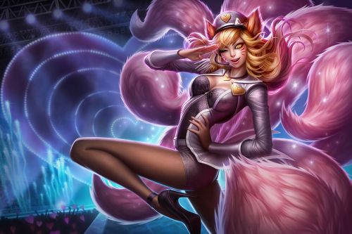 Popstar Ahri - League of Legends View in 3D: https://teemo.gg/model-viewer?skinid=ahri-4&amp;model-t