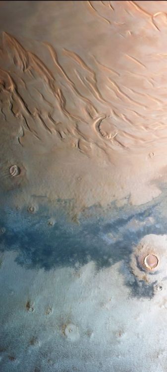 antikythera-astronomy:The South and North poles of Mars