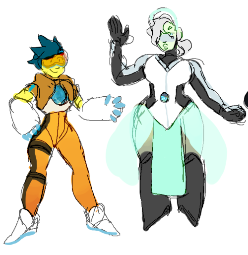 peachdeluxe:   GEMWATCH LADIES WOW WHOA starring zircon symmetra (by @shiraae ), pink smithsonite zarya, topaz tracer, moonstone mercy, larimar mei and tanzanite widowmaker! 