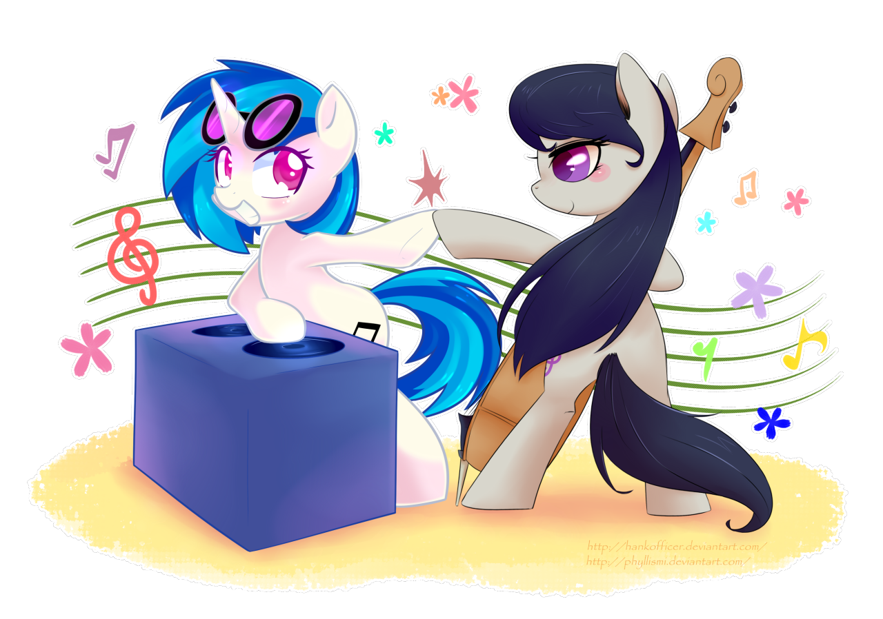 phyllismi:Collab with Hank. I love these two!! XD[[ Vinyl by Hank / Octavia by me