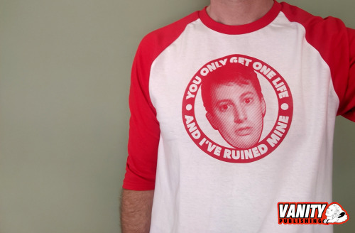 Limited time left to pre-order the new Mark Corrigan baseball shirt! Hand screened red ink on a red 