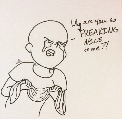 And here&rsquo;s today&rsquo;s inktober drawing. (Context: Mabel made Pacifica a scarf.)