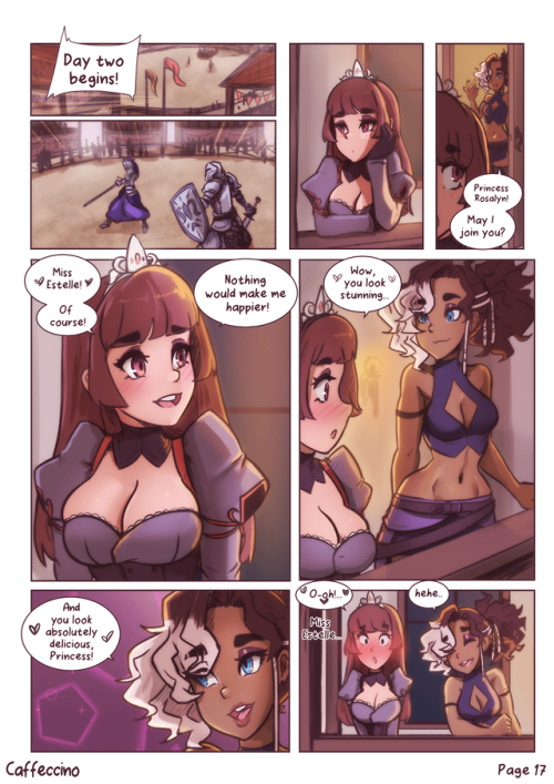 Chapter 2 of Gal Paladin is live on Slipshine <3 I hope you all enjoy it @ v @ Another 11 pages will go up soon, as well! Things are gonna get a little steamy //>//v//<//Check it out on Slipshine.net! <3