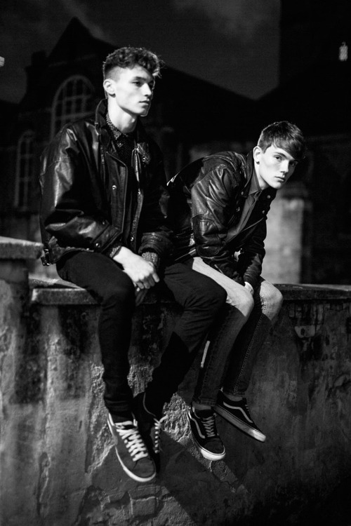 strangeforeignbeauty:  Dean James and Callum Ward | Photographed by Paola Vivas | F*king Young [ b&w | male models | popular | facebook | twitter | google+ | instagram ] 
