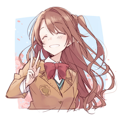 u35umiko:  卯月ちゃんの笑顔は元気になれるので好きです 