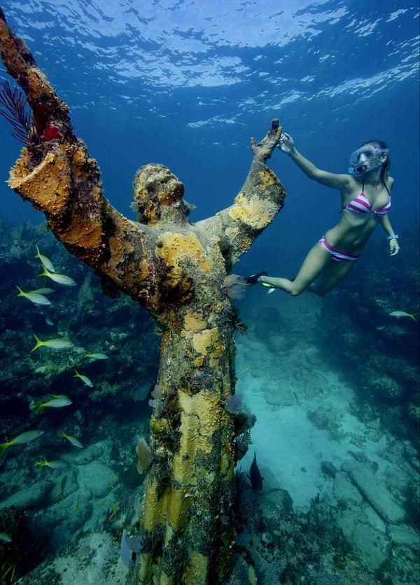 sybersarah:  Christ of the Abyss - Florida Keys Sarah Joy