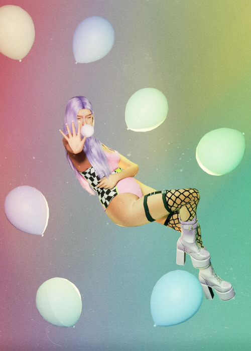 just a girl floating about with her balloons…Thanks to all the cc-creators
