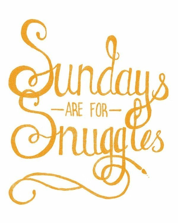 apassionateman:  Sunday snuggles last all day long