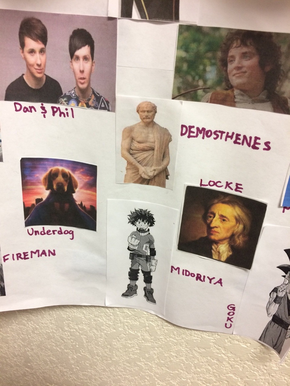 tpdats: The kids at my cousin’s school had to make posters of their personal heroes