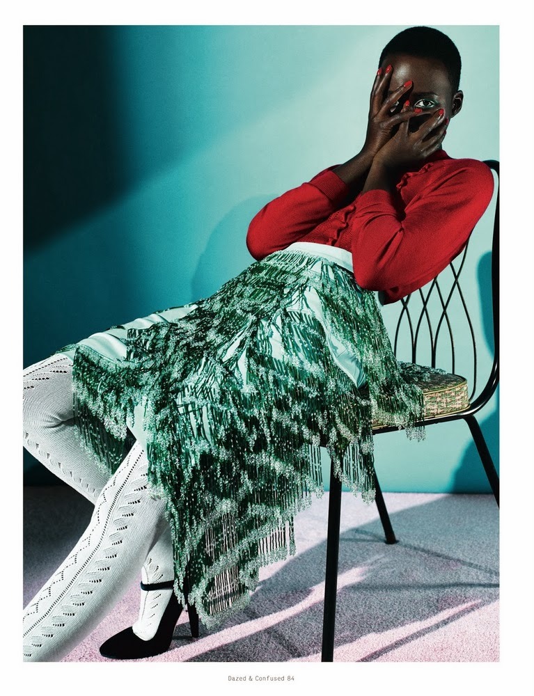 blackfashion:  Lupita Nyong’o covers the “Girls Rule the World” issue of