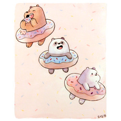 Mondays are always better with donuts. This print by Sarah Sobole is available here http://bit.ly/1RzZkdX